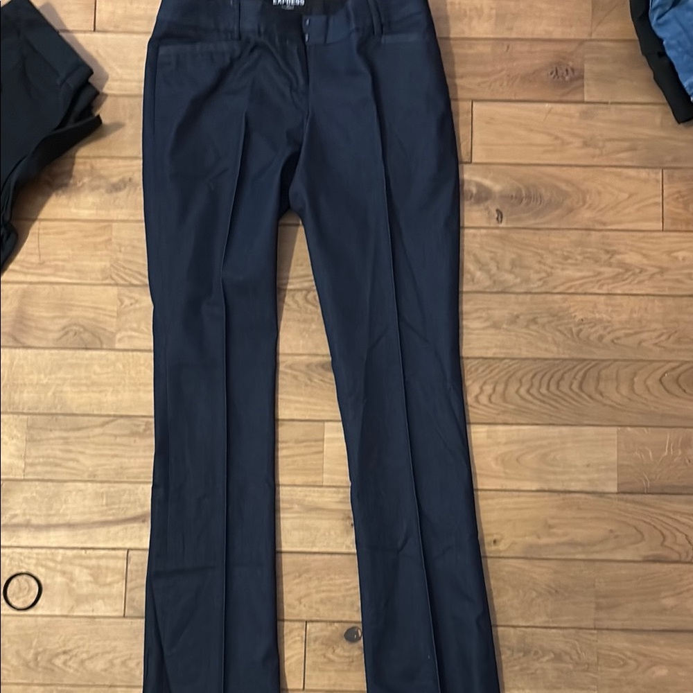 Express Blue Straight Leg Pants
